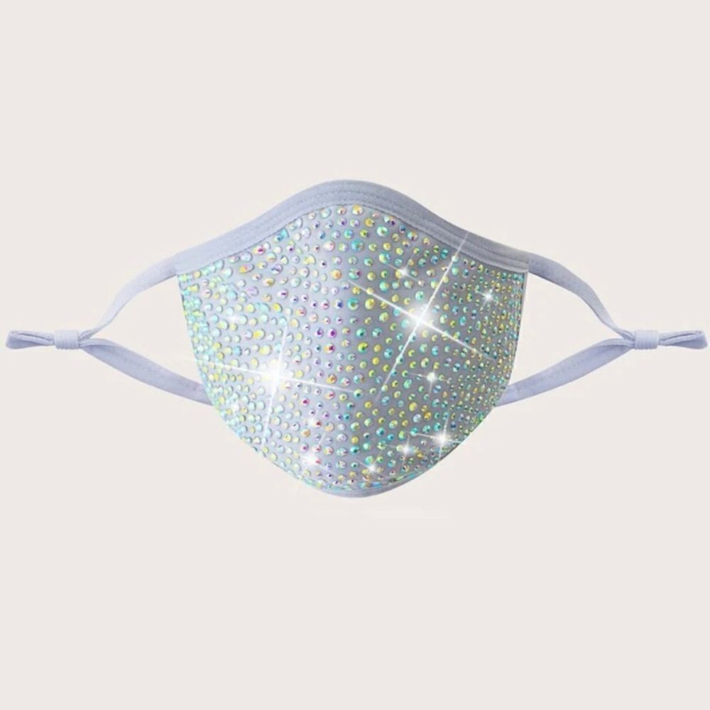 Sequin Embellished Face Mask